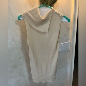 Theory - cream sleeveless turtle neck